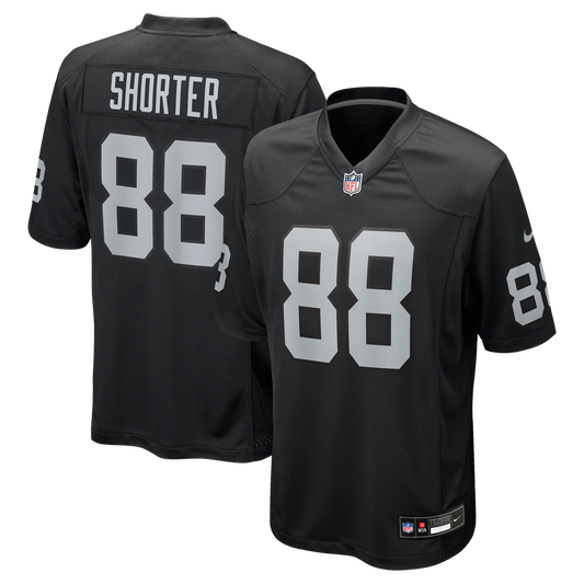Men's Las Vegas Raiders Justin Shorter Nike  Black Team Game Jersey - Image 1