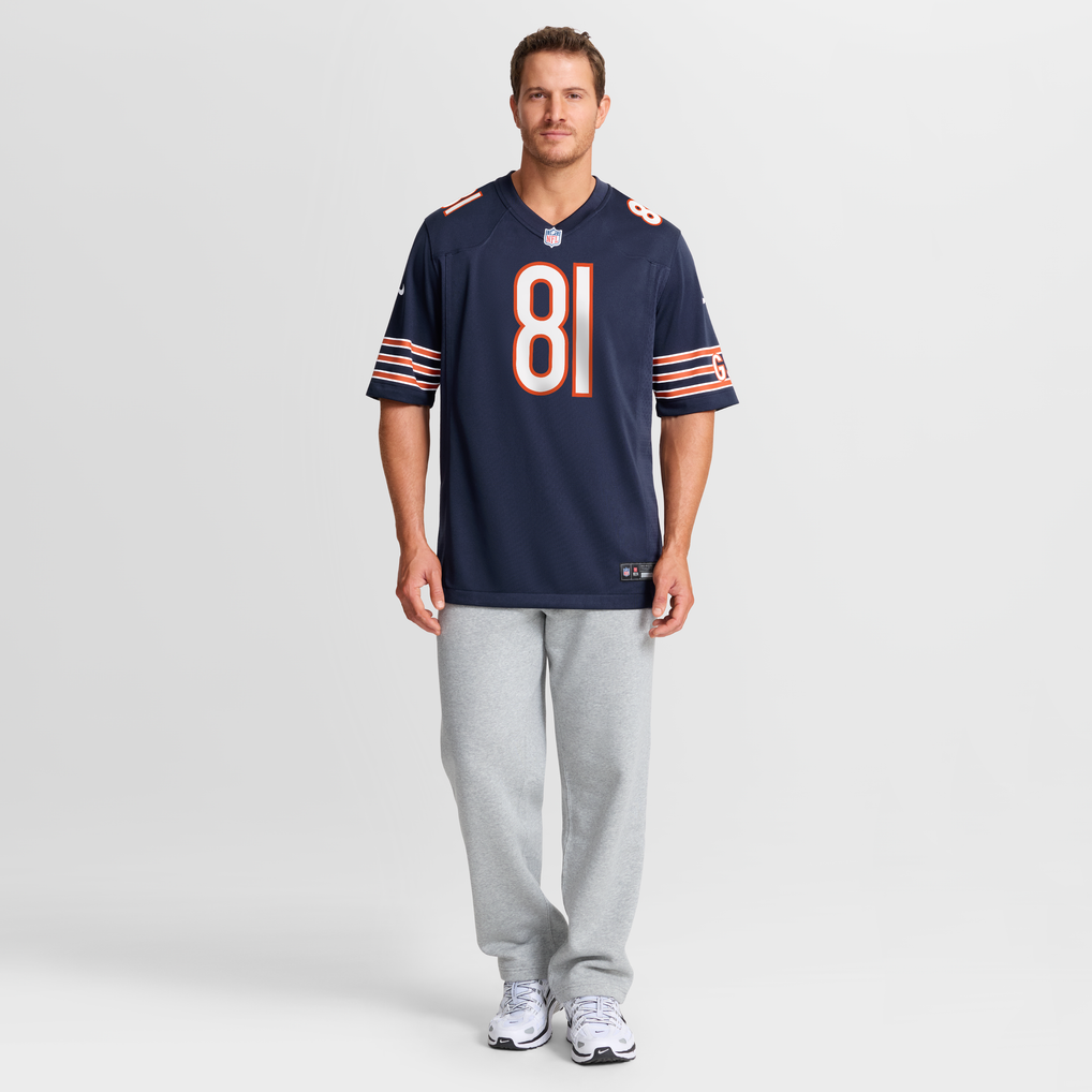 Men's Chicago Bears Kaden Davis Nike Navy Team Game Jersey - Image 3