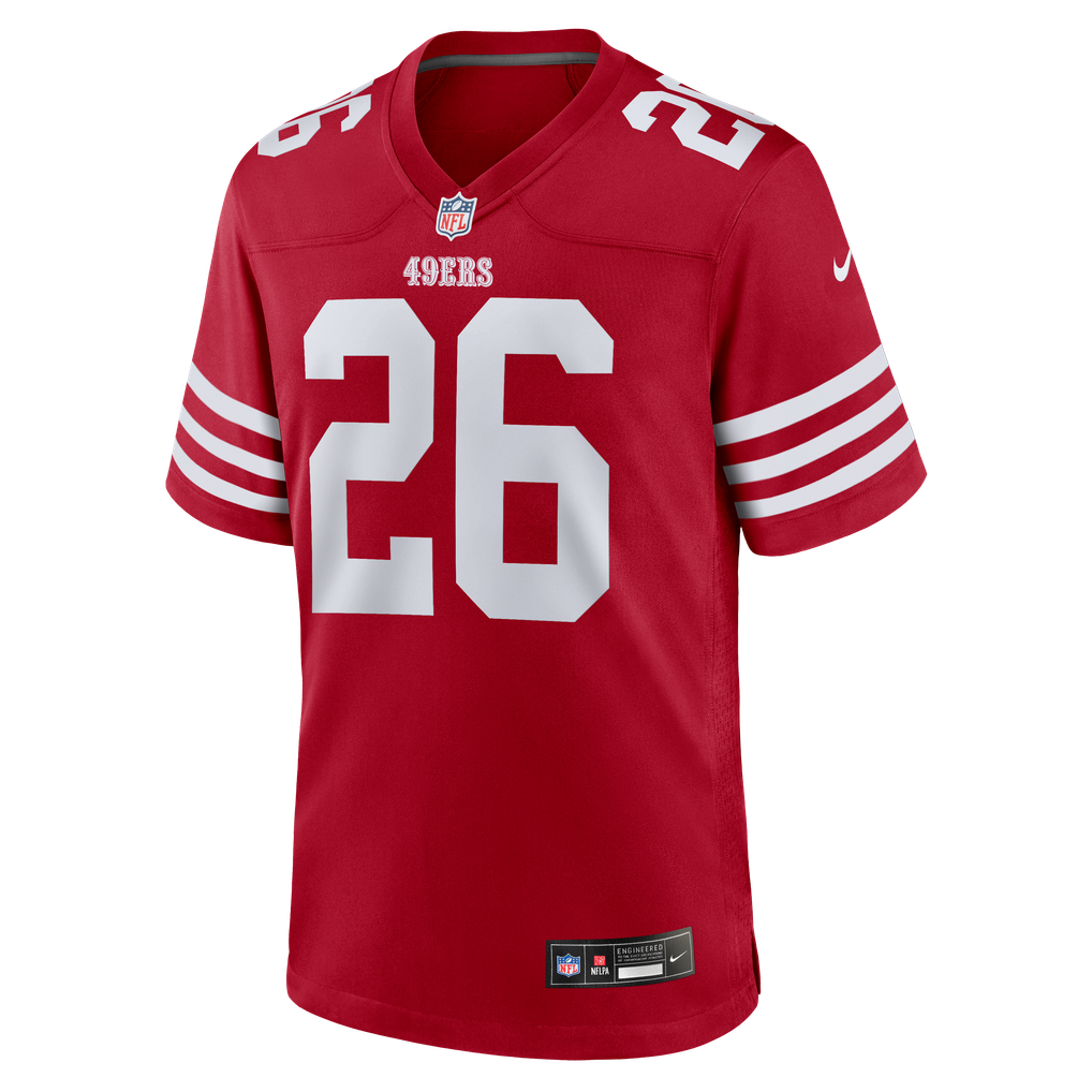 Men's San Francisco 49ers Kaelon Black Nike Scarlet Team Game Jersey - Image 5