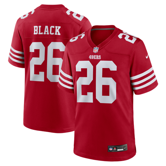 Men's San Francisco 49ers Kaelon Black Nike Scarlet Team Game Jersey - Image 1