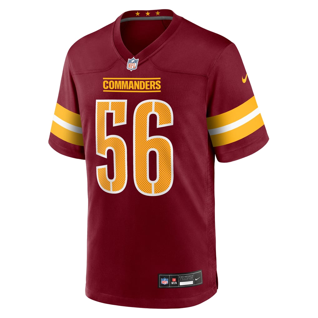 Men's Washington Commanders Kain Medrano Nike  Burgundy Team Game Jersey - Image 3