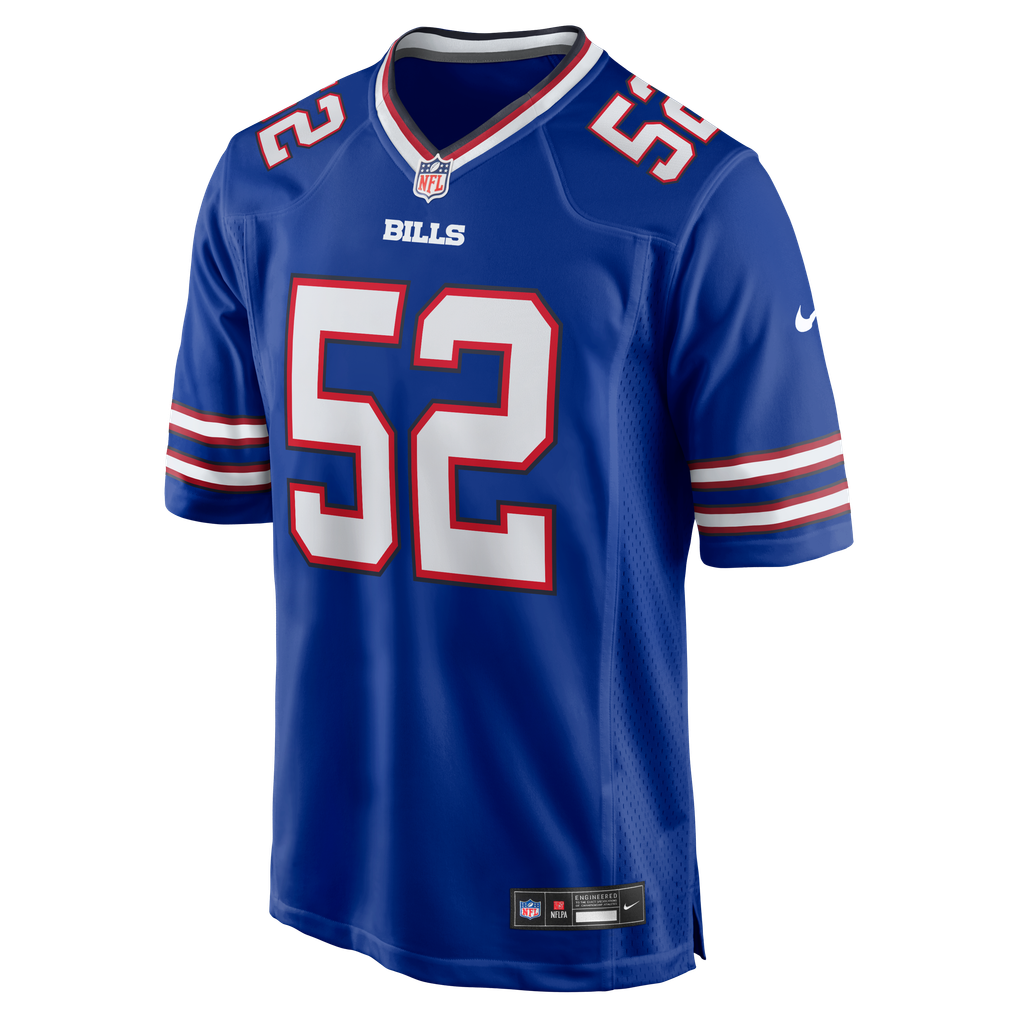 Men's Buffalo Bills Kaleb Elarms-Orr Nike Royal Team Game Jersey - Image 5