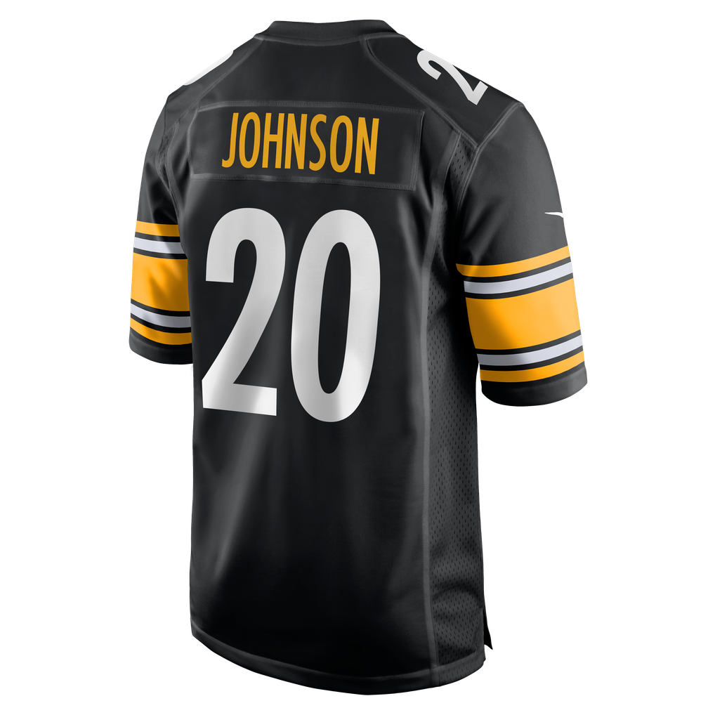 Men's Pittsburgh Steelers Kaleb Johnson Nike  Black Team Game Jersey - Image 4