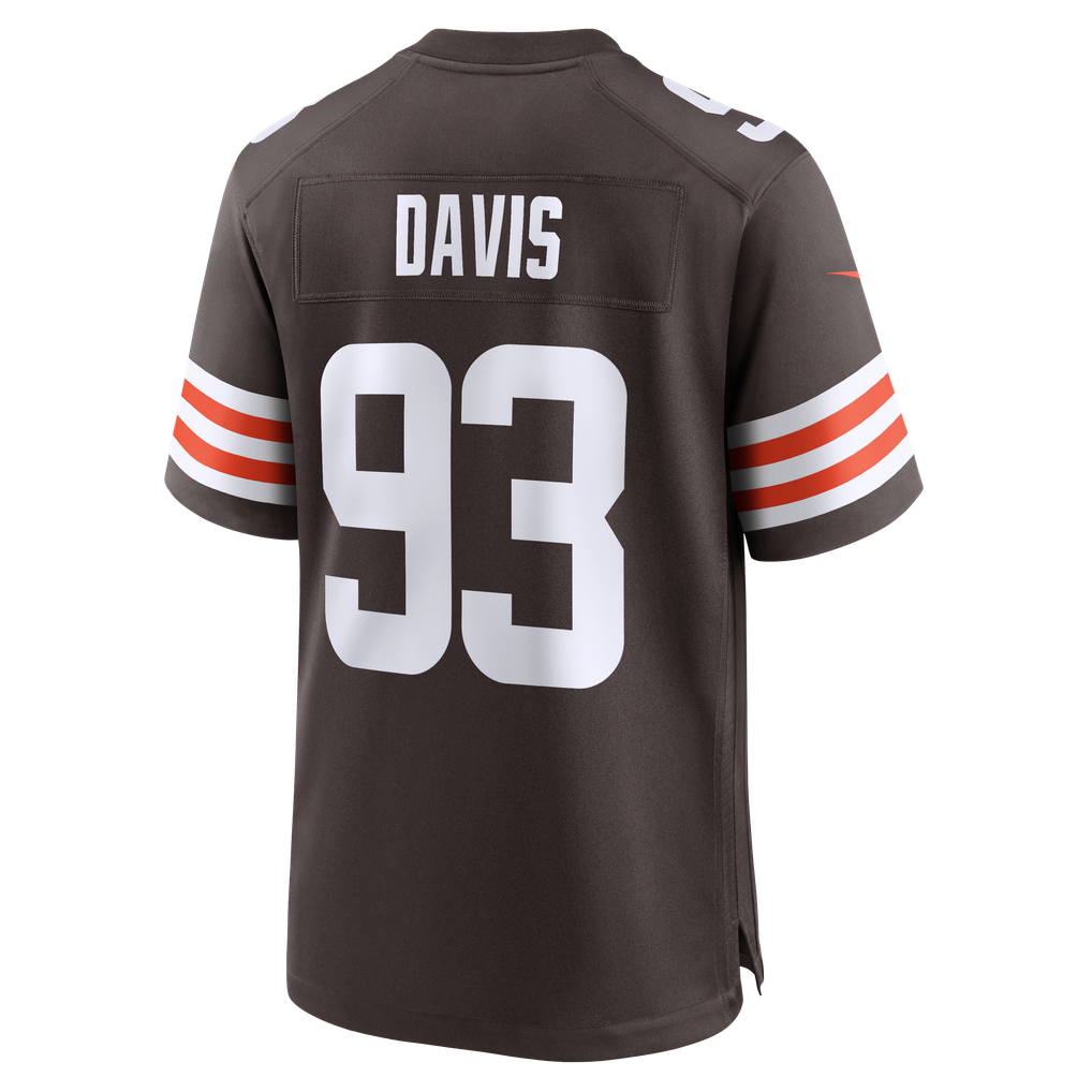 Men's Cleveland Browns Kalia Davis Nike Brown Team Game Jersey - Image 6