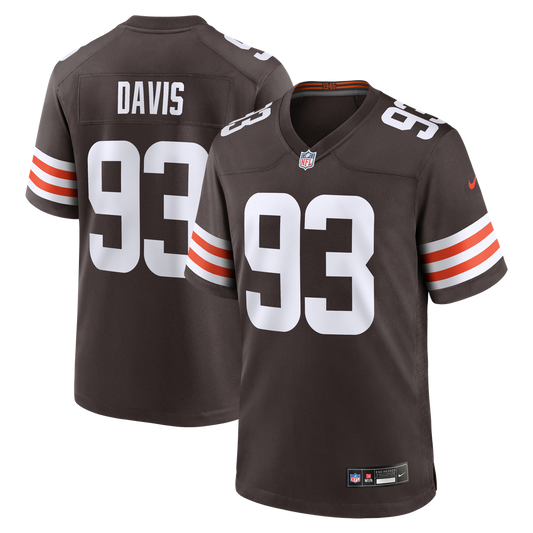 Men's Cleveland Browns Kalia Davis Nike Brown Team Game Jersey - Image 1