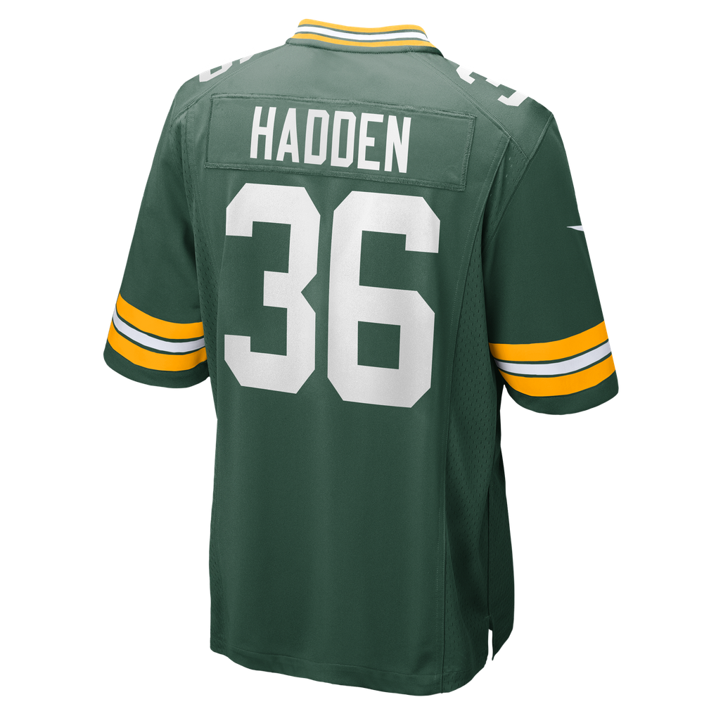 Men's Green Bay Packers Kamal Hadden Nike  Green Team Game Jersey - Image 4