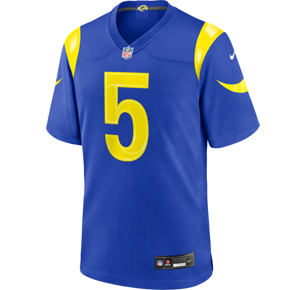 Men's Los Angeles Rams Kamren Kinchens Nike Royal Team Game Jersey - Image 3