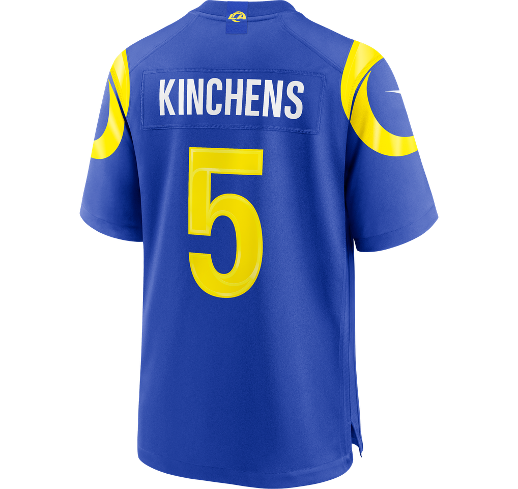 Men's Los Angeles Rams Kamren Kinchens Nike Royal Team Game Jersey - Image 4