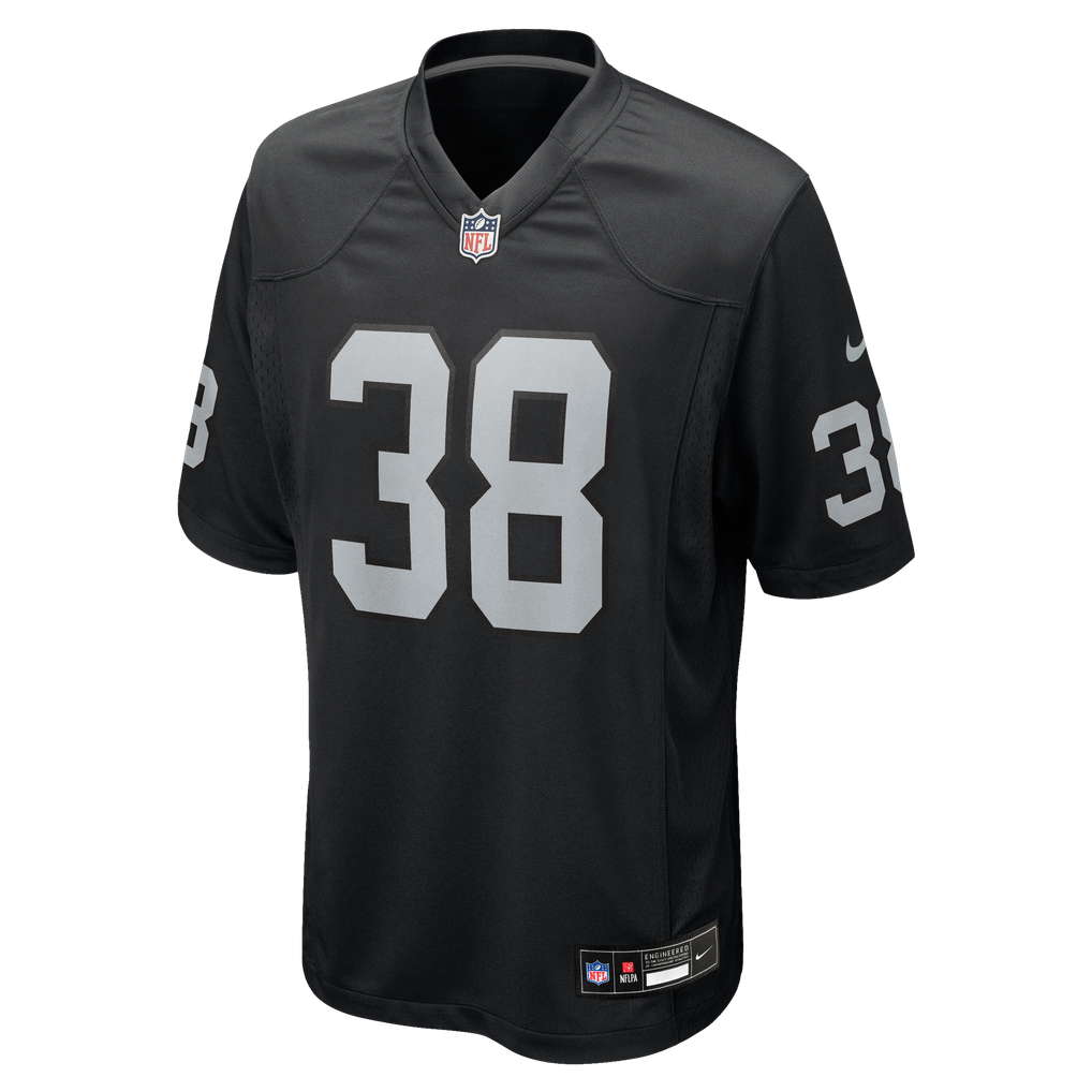 Men's Las Vegas Raiders Kansei Matsuzawa Nike Black Team Game Jersey - Image 5