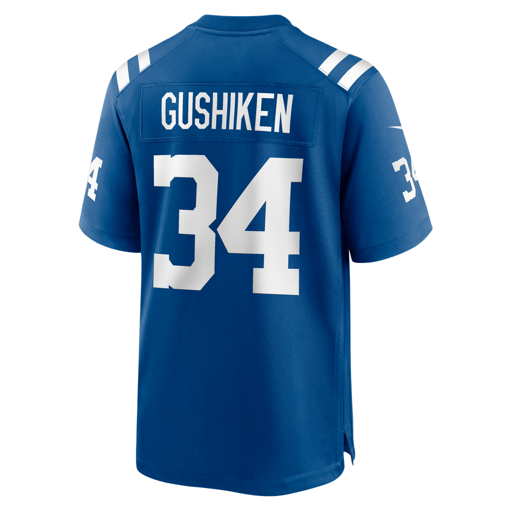 Men's Indianapolis Colts Kapena Gushiken Nike Royal Team Game Jersey - Image 6