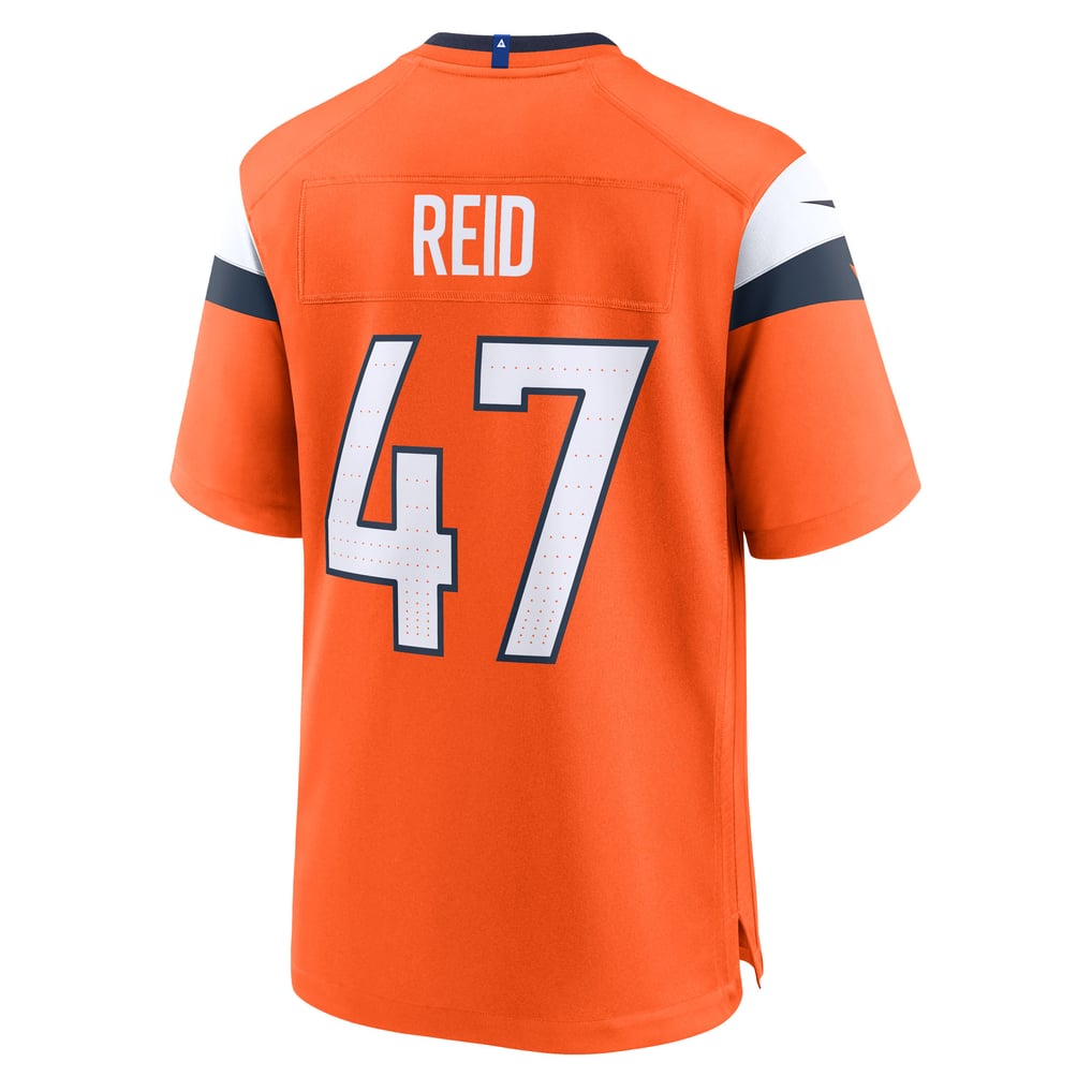 Men's Denver Broncos Karene Reid Nike  Orange Team Game Jersey - Image 4