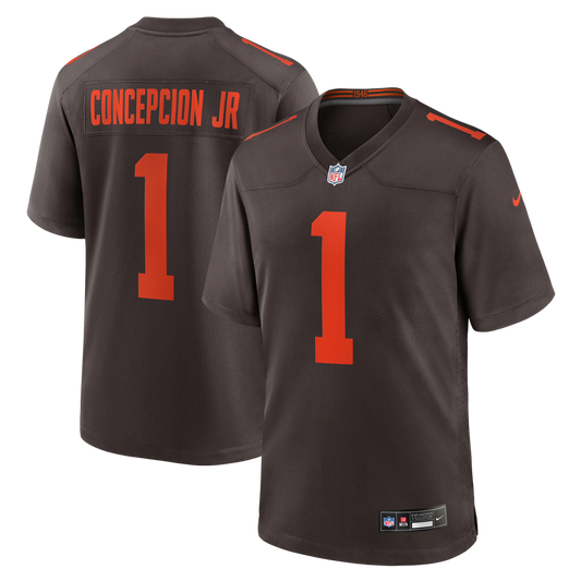 Men's Cleveland Browns KC Concepcion Jr. Nike Brown Alternate Game Jersey - Image 1