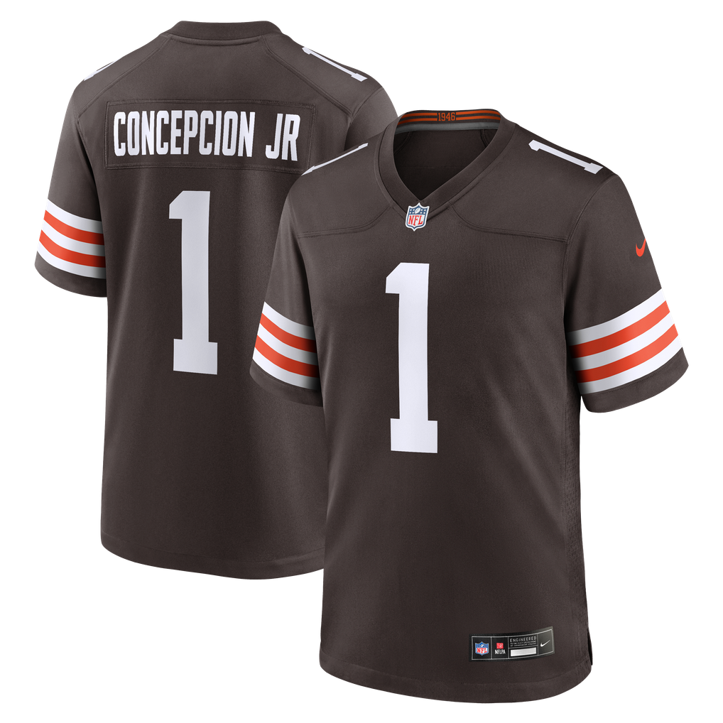 Men's Cleveland Browns KC Concepcion Jr. Nike Brown Team Game Jersey - Image 1