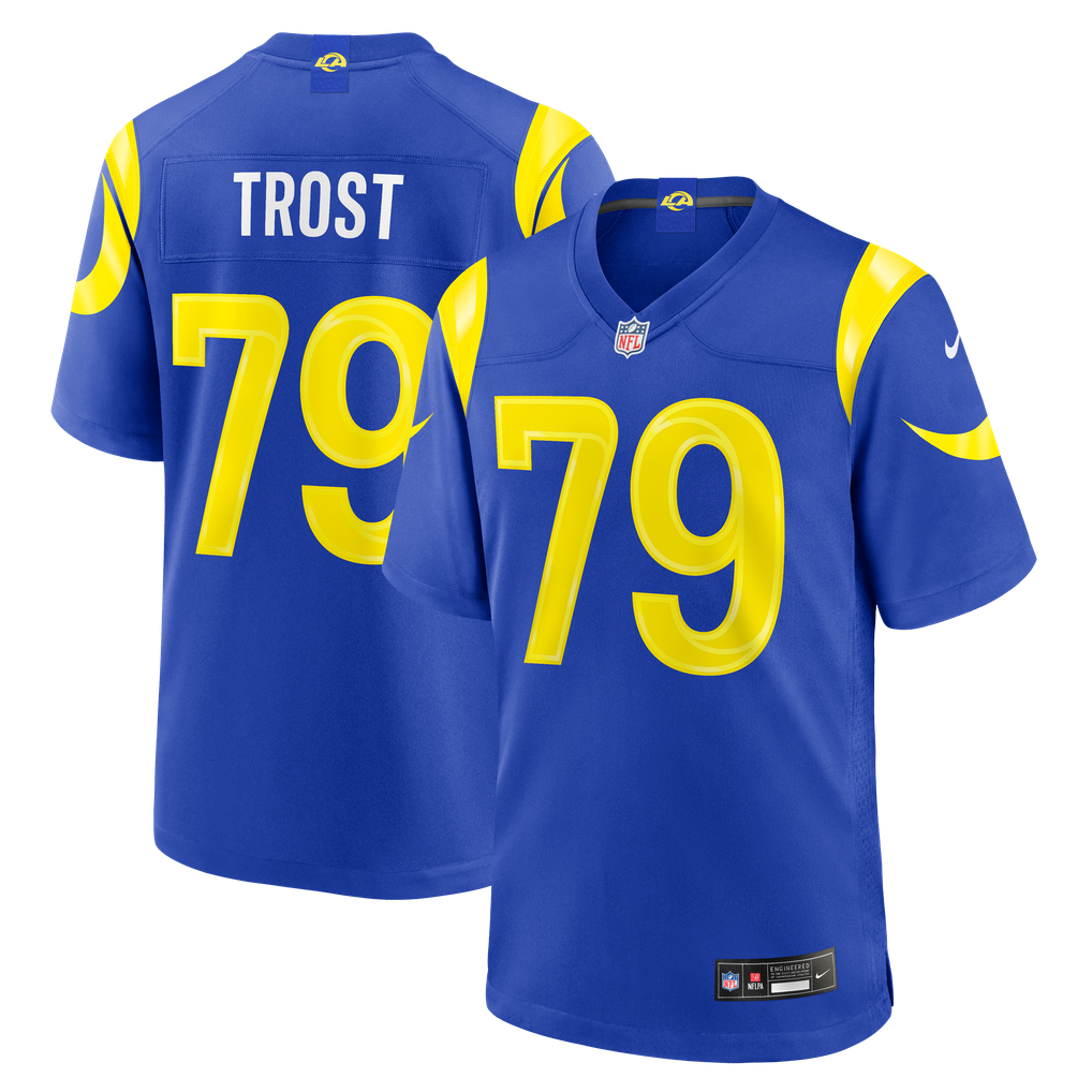 Men's Los Angeles Rams Keagen Trost Nike Royal Team Game Jersey - Image 1
