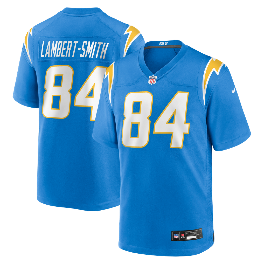 Men's Los Angeles Chargers KeAndre Lambert-Smith Nike  Powder Blue Team Game Jersey - Image 2
