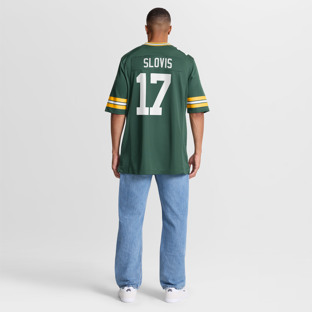 Men's Green Bay Packers Kedon Slovis Nike Green Team Game Jersey - Image 4