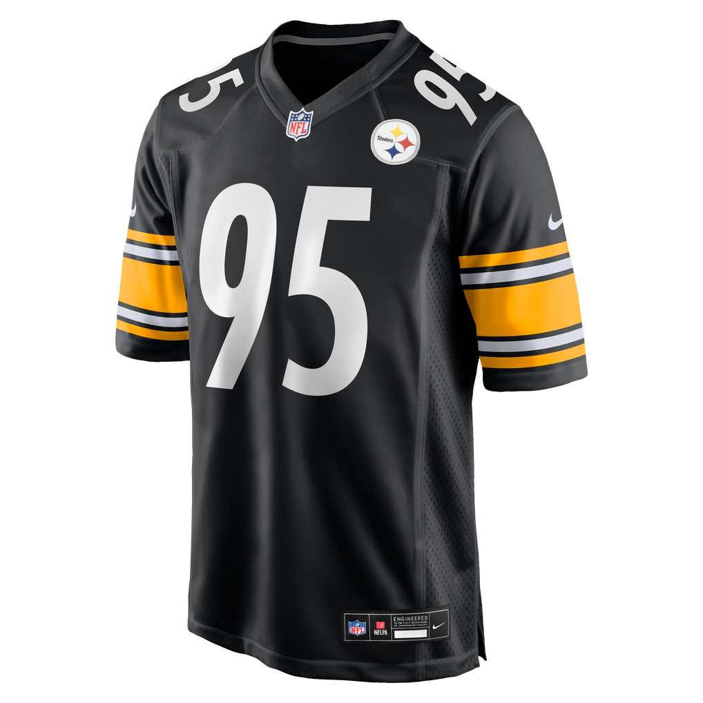 Men's Pittsburgh Steelers Keeanu Benton Nike  Black Team Game Jersey - Image 3