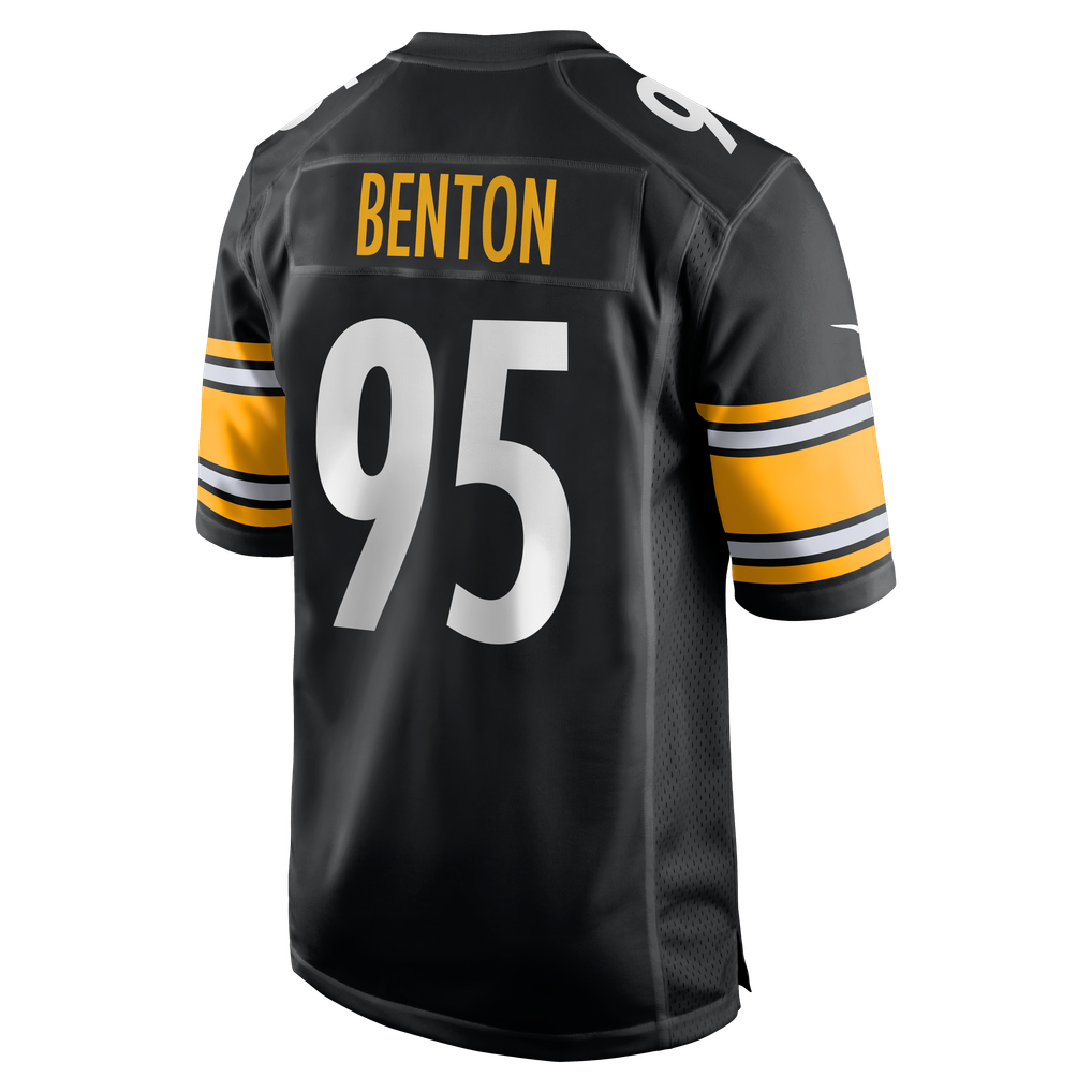 Men's Pittsburgh Steelers Keeanu Benton Nike  Black Team Game Jersey - Image 4