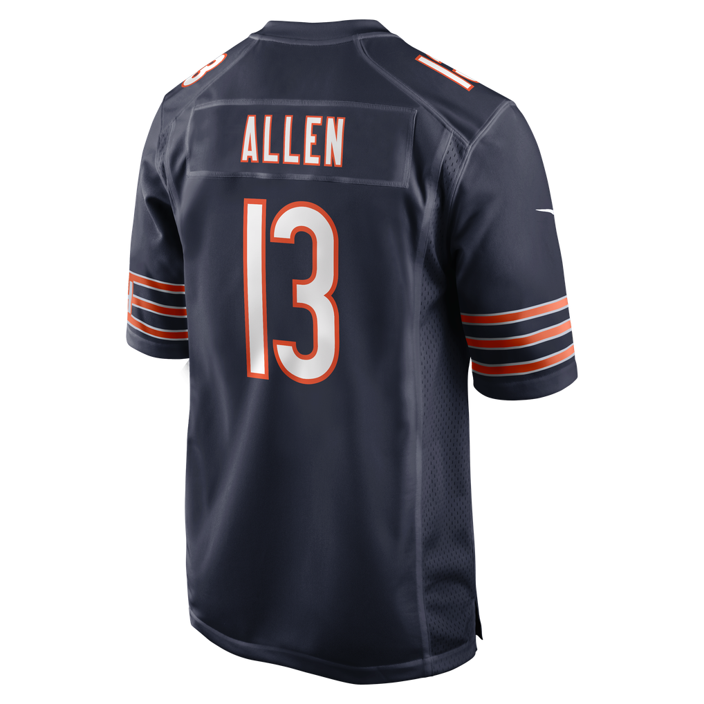 Men's Chicago Bears Keenan Allen Nike Navy Team Game Jersey - Image 4