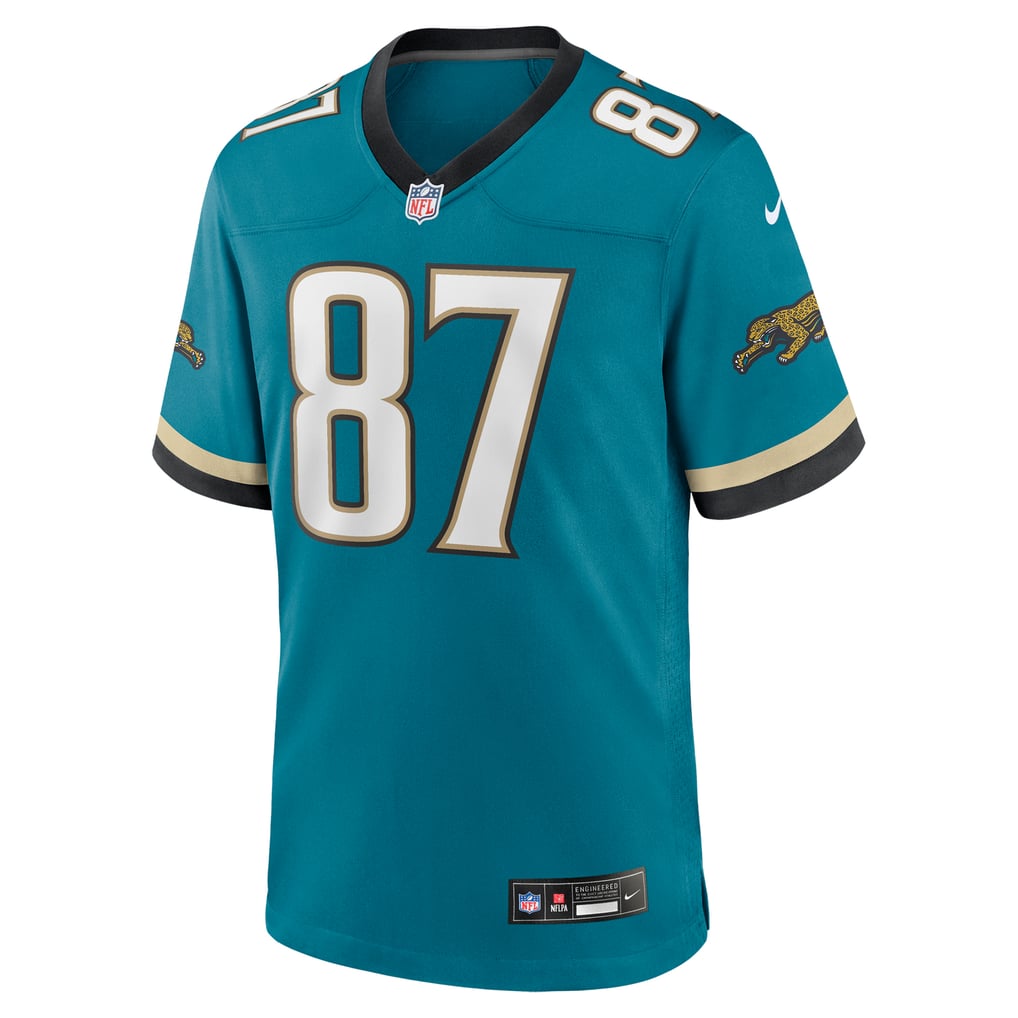 Men's Jacksonville Jaguars Keenan McCardell Nike Teal Retired Player Alternate Game Jersey - Image 3