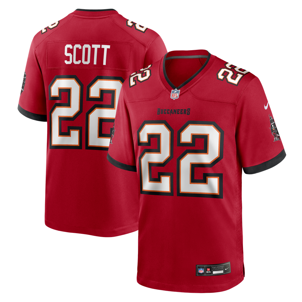 Men's Tampa Bay Buccaneers Keionte Scott Nike Red Team Game Jersey - Image 2