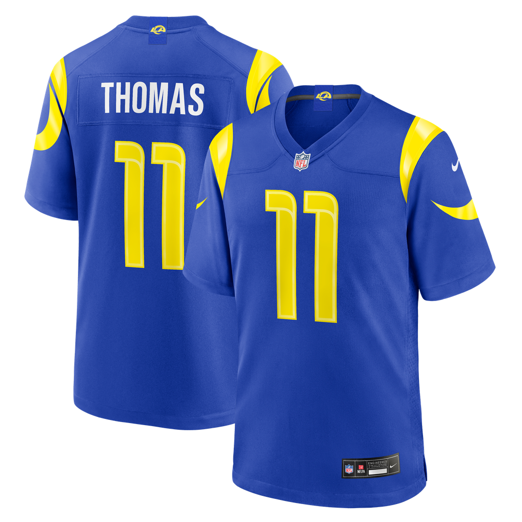 Men's Los Angeles Rams Keir Thomas Nike Royal Team Game Jersey - Image 2