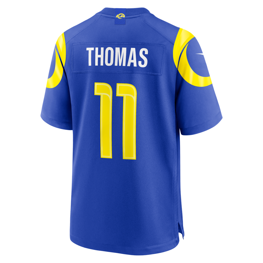 Men's Los Angeles Rams Keir Thomas Nike Royal Team Game Jersey - Image 4