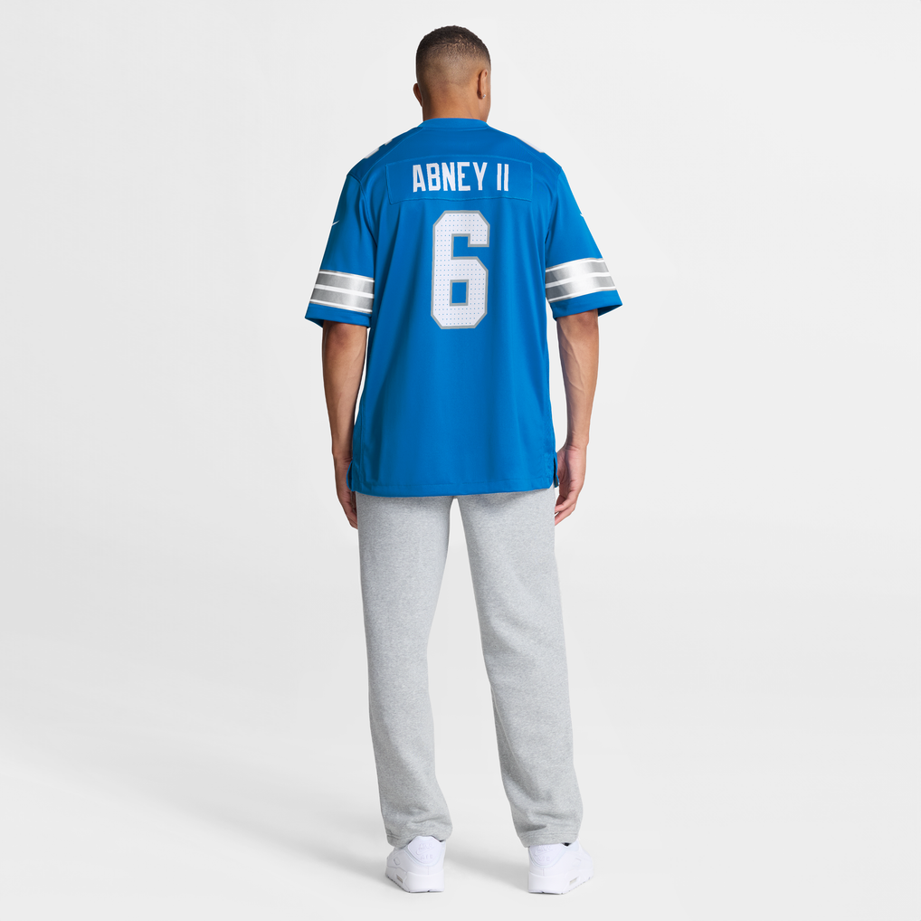 Men's Detroit Lions Keith Abney II Nike Blue Team Game Jersey - Image 4