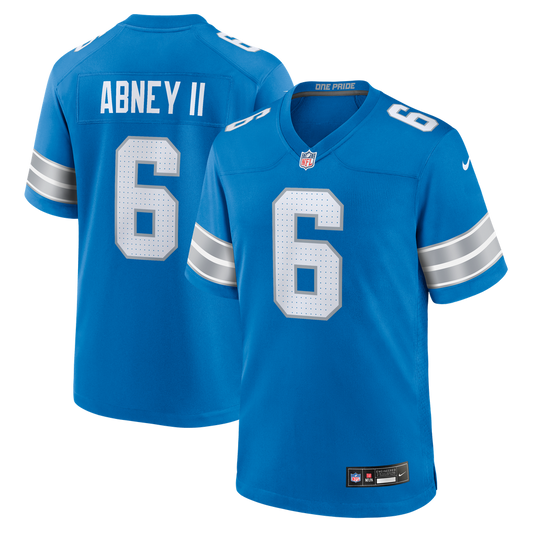 Men's Detroit Lions Keith Abney II Nike Blue Team Game Jersey - Image 1