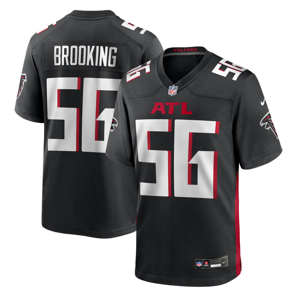 Men's Atlanta Falcons Keith Brooking Nike Black Game Retired Player Jersey