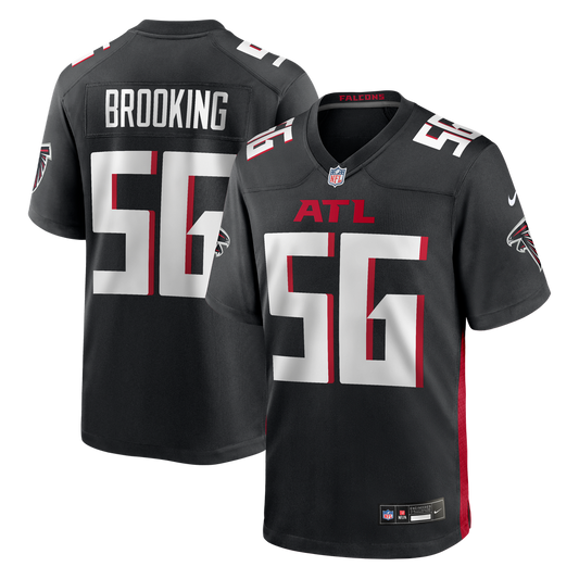 Men's Atlanta Falcons Keith Brooking Nike Black Game Retired Player Jersey