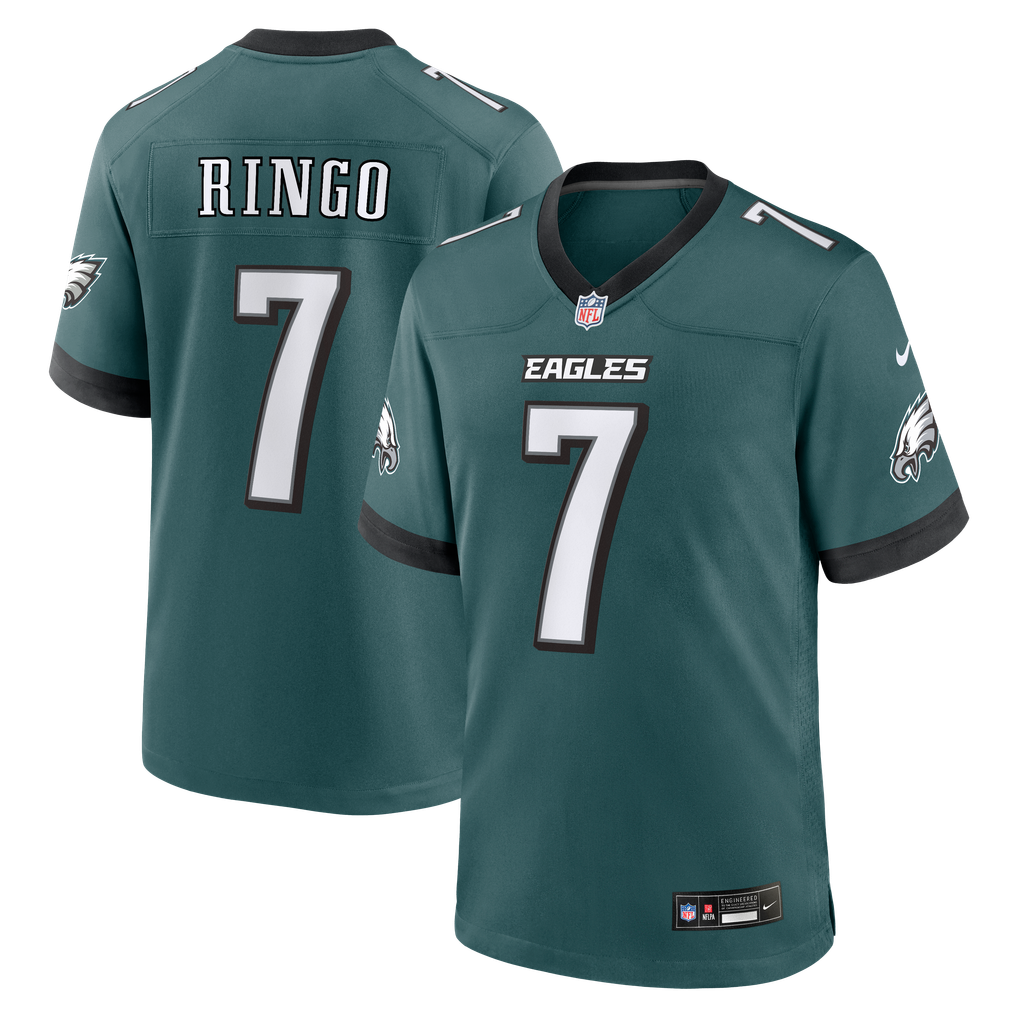 Men's Philadelphia Eagles Kelee Ringo Nike  Midnight Green Team Game Jersey - Image 1