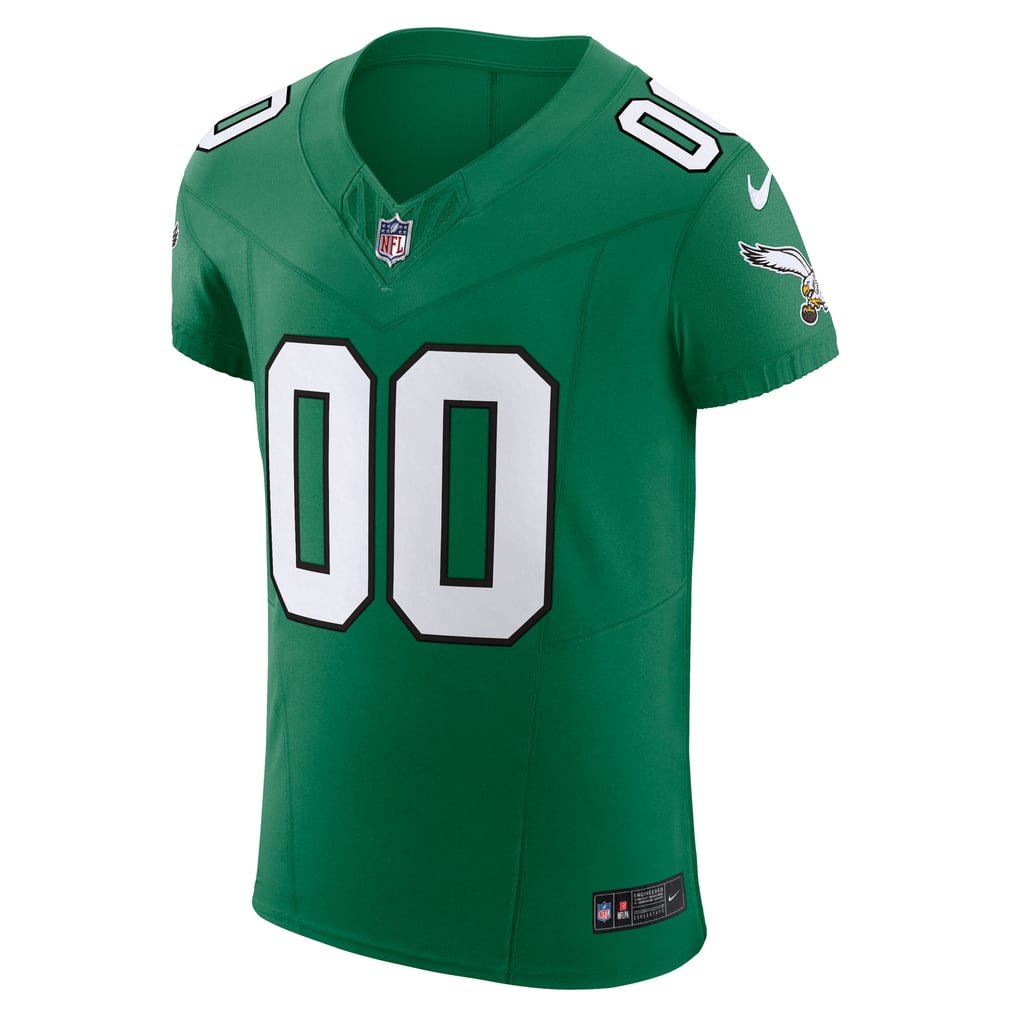 Men's Philadelphia Eagles Nike Kelly Green 2nd Alternate Vapor F.U.S.E. Elite Custom Jersey - Image 3