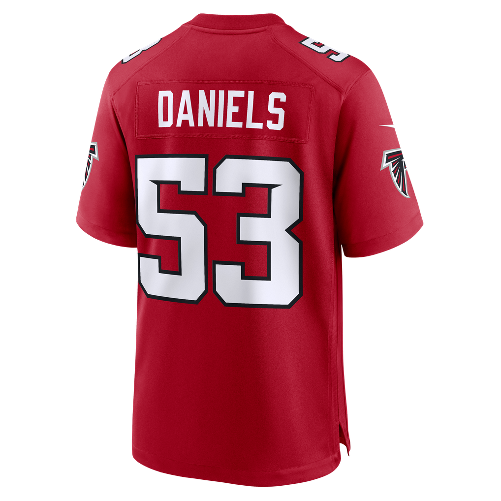 Men's Atlanta Falcons Kendal Daniels Nike Red Team Game Jersey
