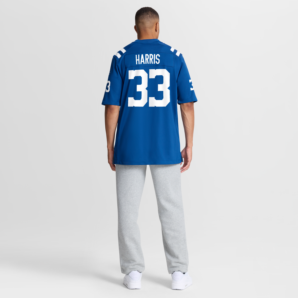 Men's Indianapolis Colts Kenneth Harris Nike Royal Team Game Jersey - Image 4