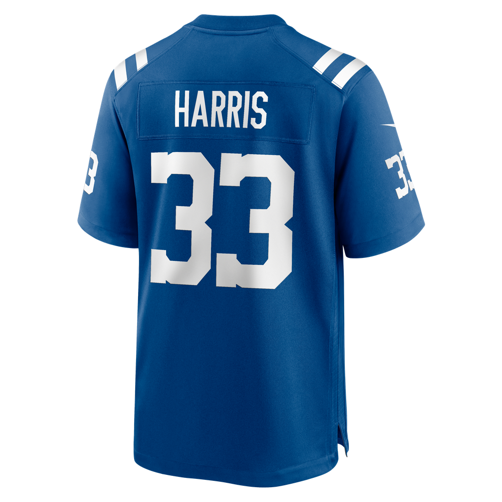 Men's Indianapolis Colts Kenneth Harris Nike Royal Team Game Jersey - Image 6