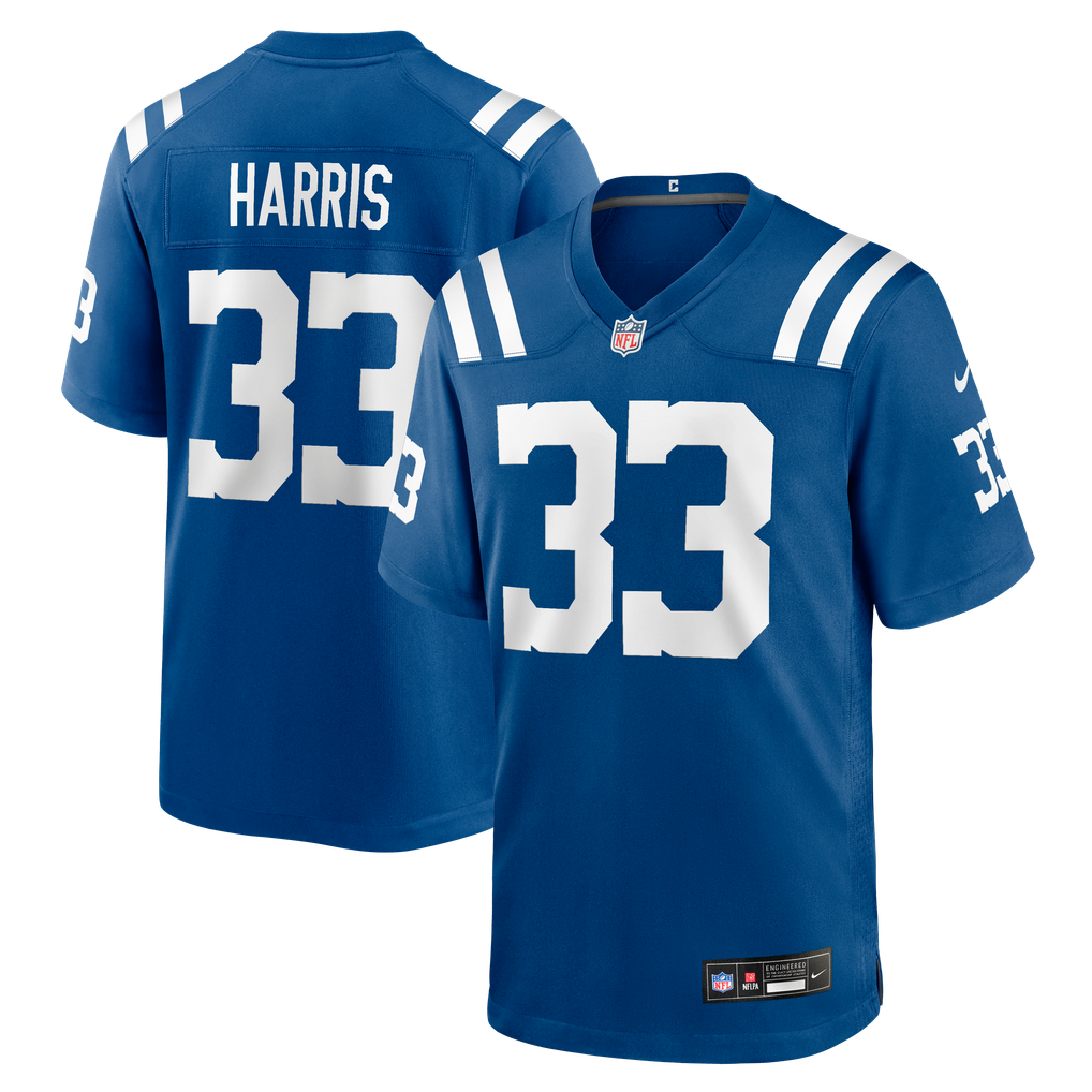 Men's Indianapolis Colts Kenneth Harris Nike Royal Team Game Jersey - Image 1