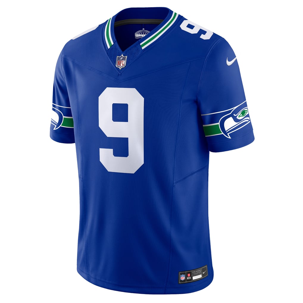 Men's Seattle Seahawks Kenneth Walker III Nike Royal Vapor F.U.S.E. Limited Jersey - Image 3