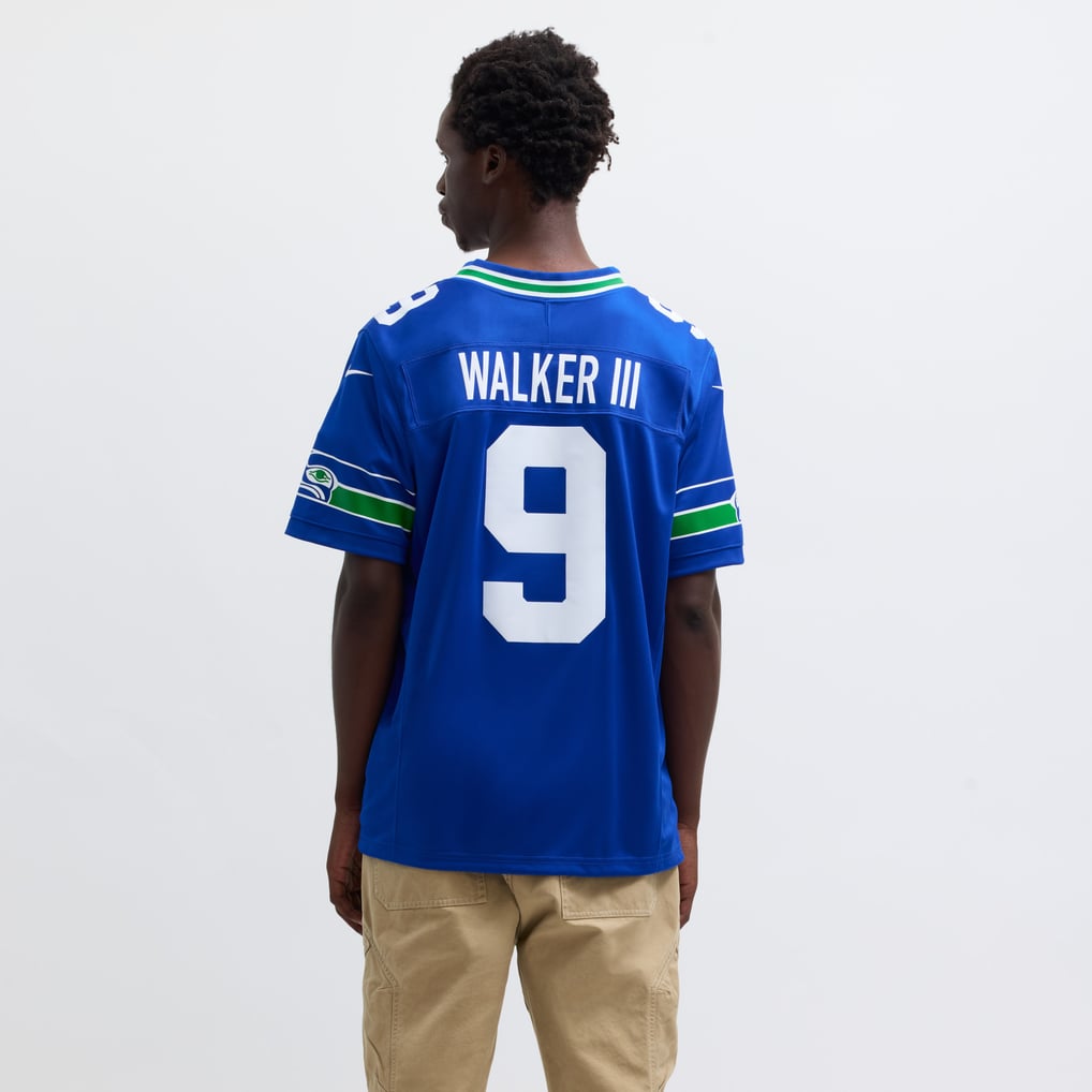 Men's Seattle Seahawks Kenneth Walker III Nike Royal Vapor F.U.S.E. Limited Jersey - Image 6