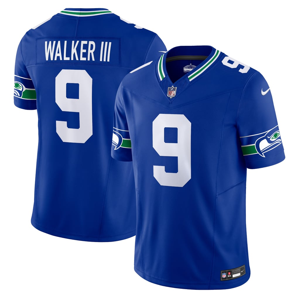 Men's Seattle Seahawks Kenneth Walker III Nike Royal Vapor F.U.S.E. Limited Jersey - Image 1
