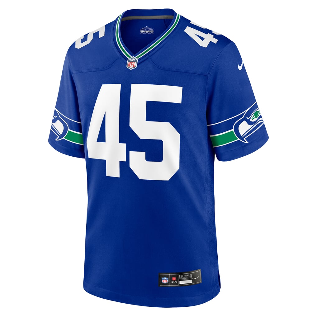 Men's Seattle Seahawks Kenny Easley Nike Royal Retired Player Alternate Game Jersey - Image 3