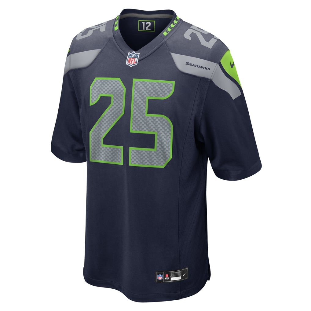 Men's Seattle Seahawks Kenny McIntosh Nike  College Navy  Game Jersey - Image 3