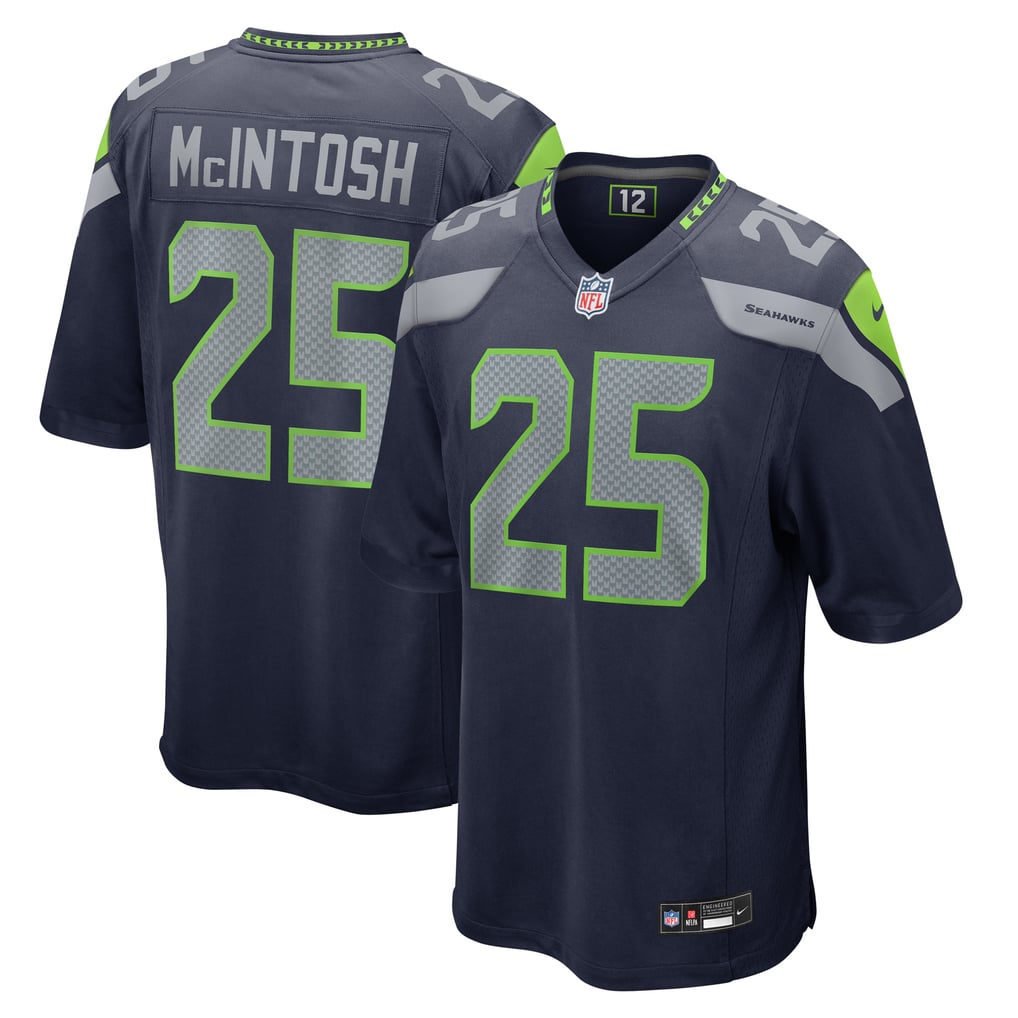 Men's Seattle Seahawks Kenny McIntosh Nike  College Navy  Game Jersey - Image 1