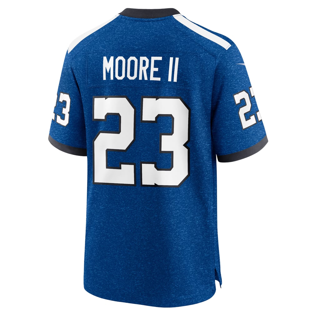Men's Indianapolis Colts Kenny Moore II Nike Royal Indiana Nights Alternate Game Jersey - Image 4