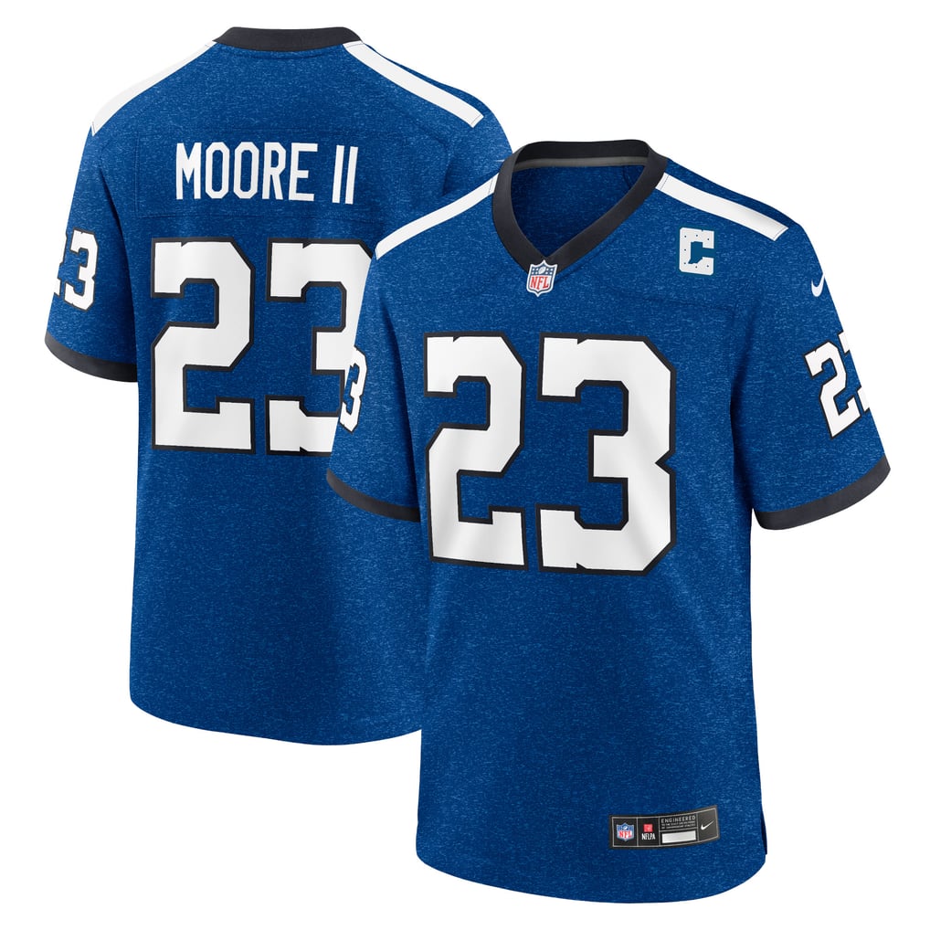 Men's Indianapolis Colts Kenny Moore II Nike Royal Indiana Nights Alternate Game Jersey - Image 1