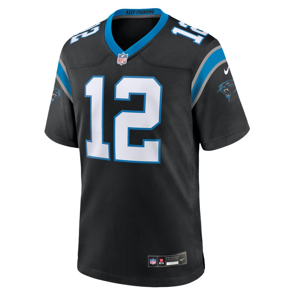 Men's Carolina Panthers Kenny Pickett Nike Black Team Game Jersey - Image 3