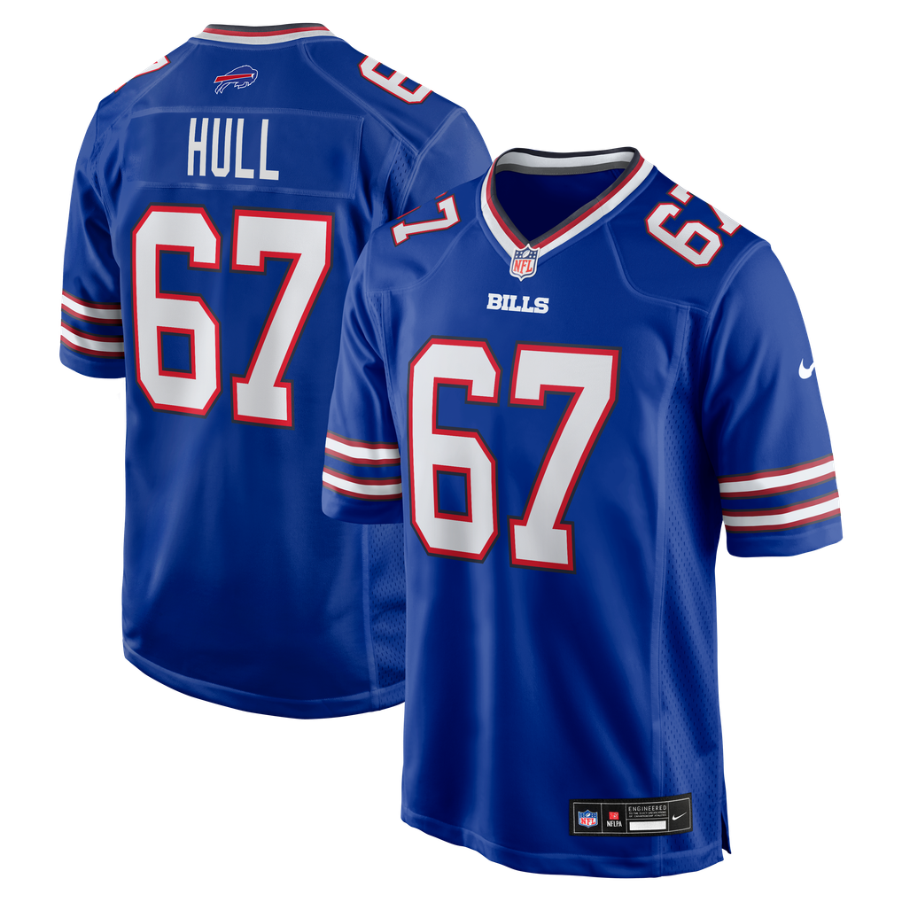 Men's Buffalo Bills Kent Hull Nike Royal Game Retired Player Jersey - Image 2