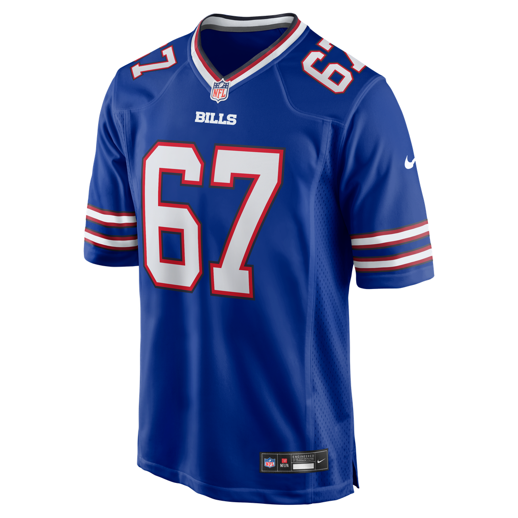 Men's Buffalo Bills Kent Hull Nike Royal Game Retired Player Jersey - Image 3