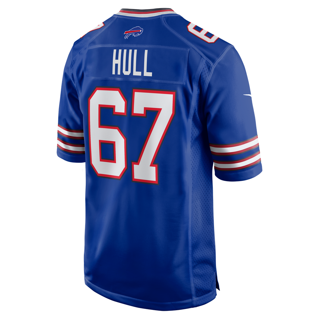 Men's Buffalo Bills Kent Hull Nike Royal Game Retired Player Jersey - Image 4