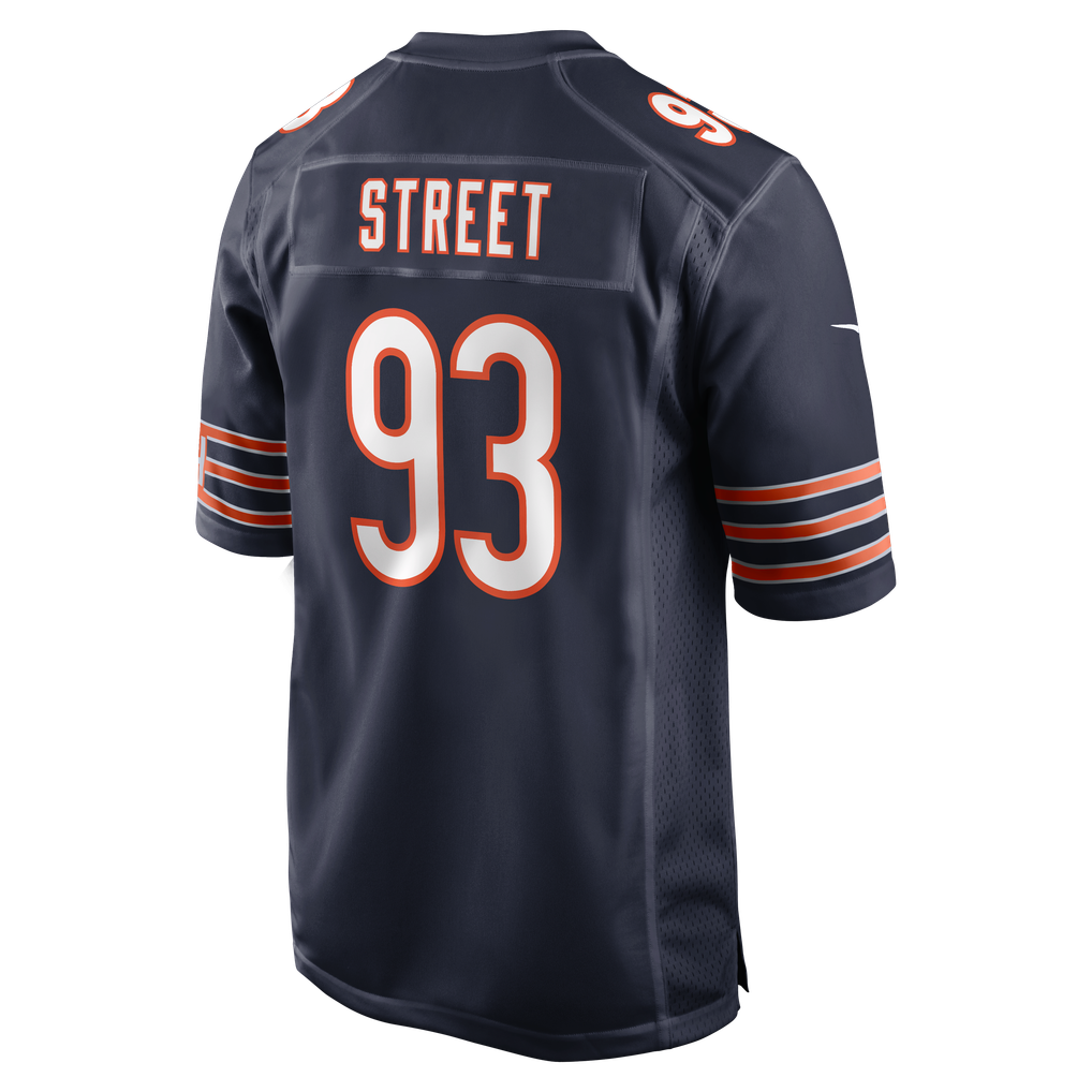 Men's Chicago Bears Kentavius Street Nike Navy Team Game Jersey - Image 4